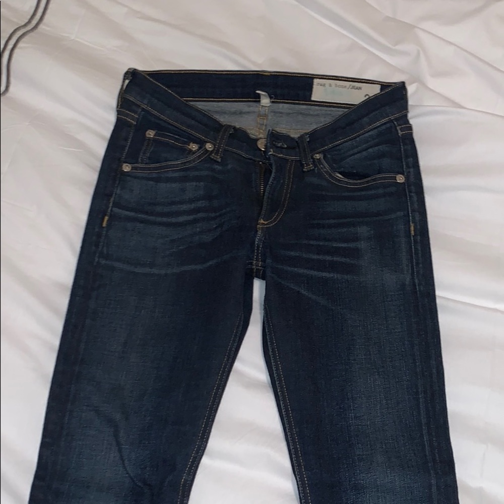 Rag and bone low rise skinny jeans